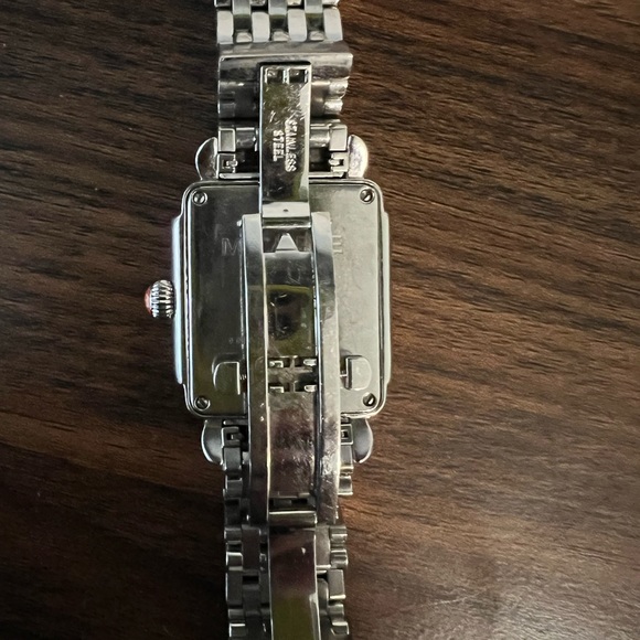 Michele Deco Diamond Watch – Silver with Mother of Pearl Face - Picture 11 of 15